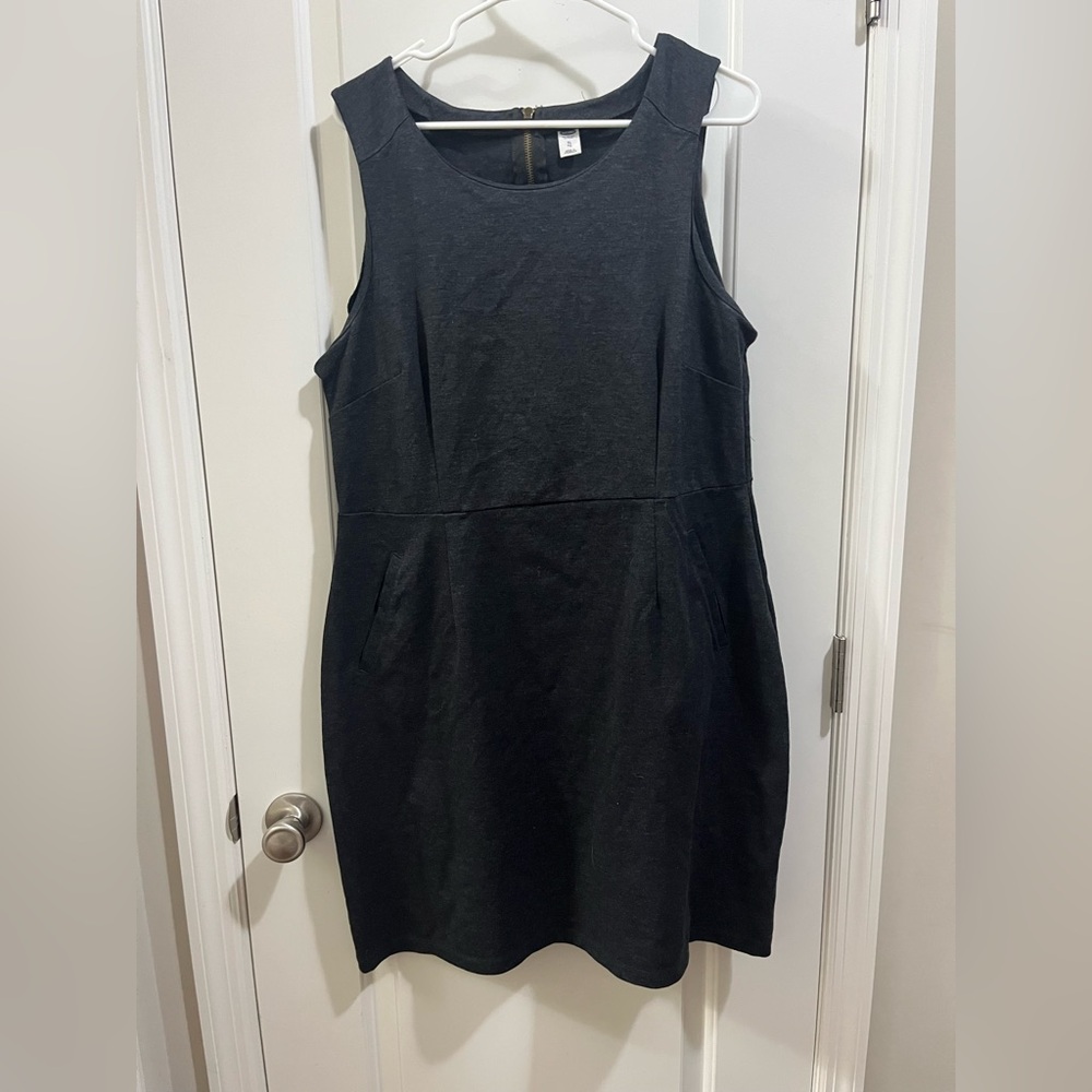 Old Navy Charcoal Sleeveless Mini Dress